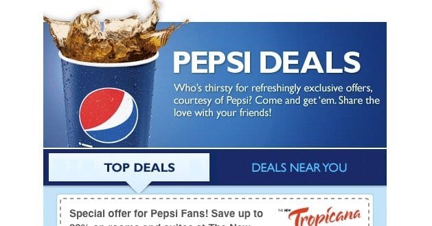 Pepsi Landing Page