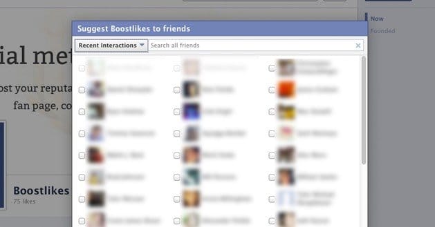 Suggest Page to Friends