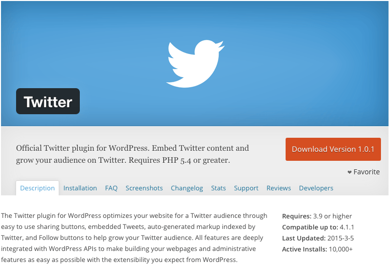 Twitter has finally released an official Wordpress plugin, and we review th...