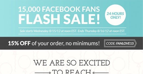 Facebook Flash Sale