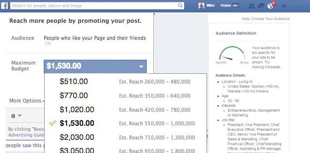 Facebook Reach