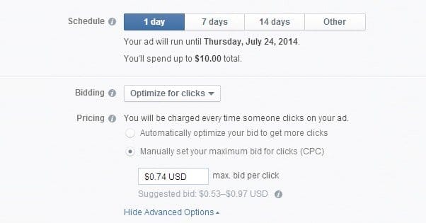 Facebook Ad Bidding
