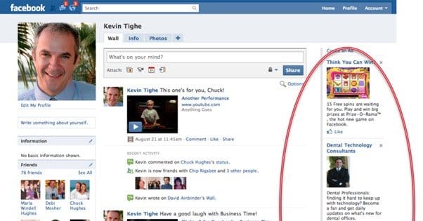 Facebook Sidebar Ads
