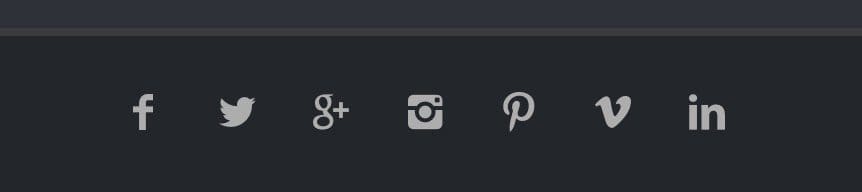 Linking to Social Profiles in Footer