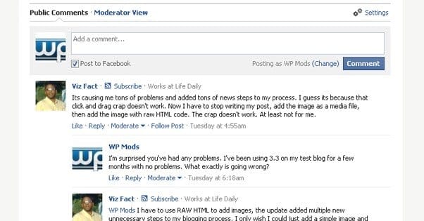 Facebook Comments for WordPress