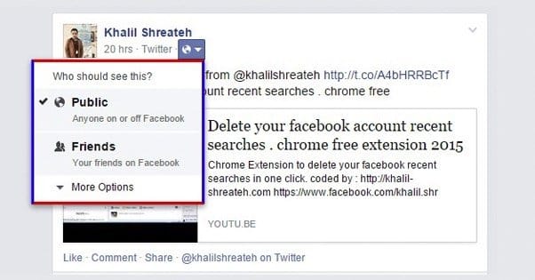 Facebook Profile Privacy Script