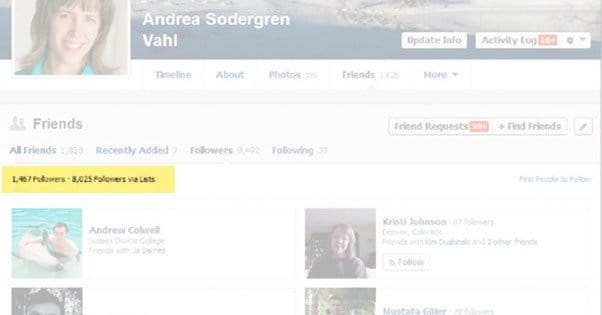 Twitter Followers Via Lists