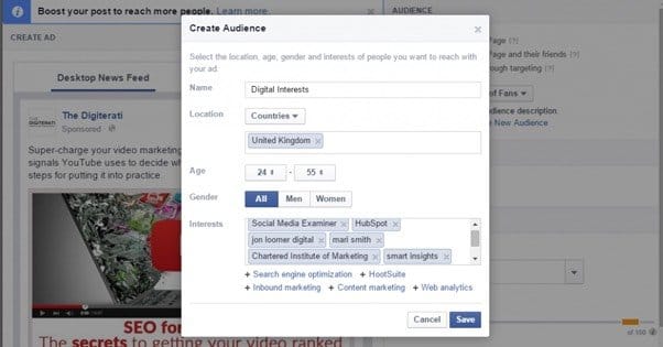 Boost Post Targeting Options