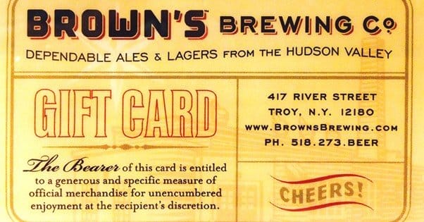 Brewery Gift Card