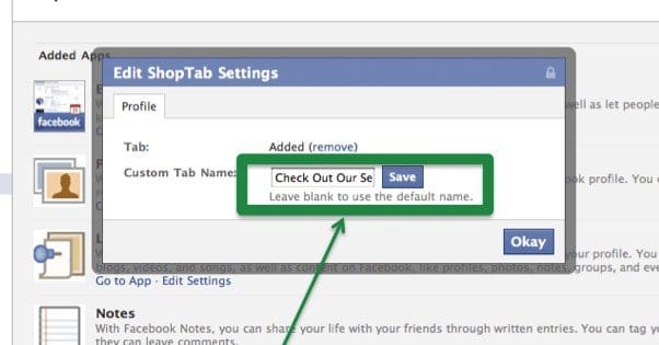 Custom Tab Name