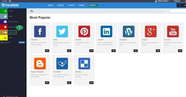 Sendible Dashboard