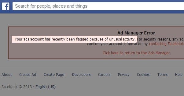 Why Was My Facebook Ad Flagged for Unusual Activity?