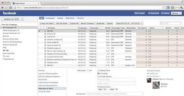 Facebook Power Editor