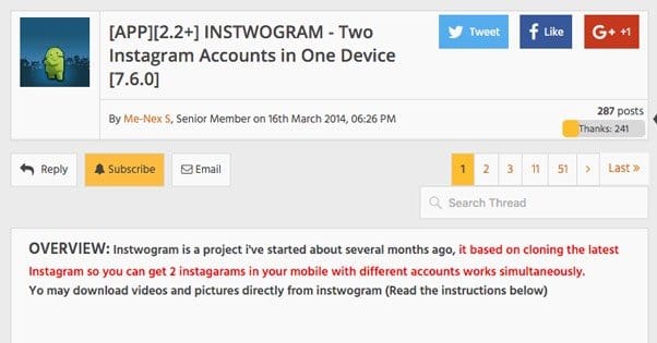 Instwogram