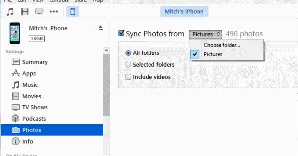 Import iTunes Videos
