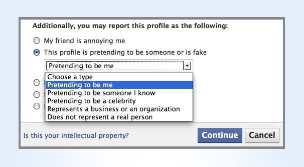 Facebook Impersonating