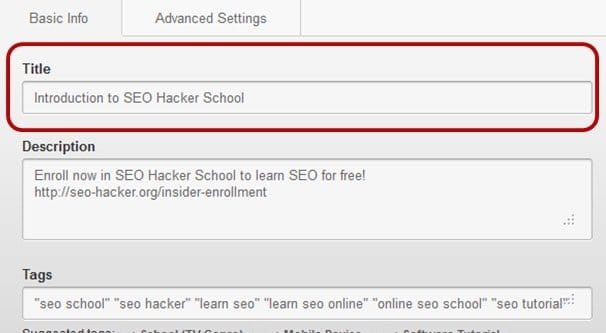 YouTube SEO Description