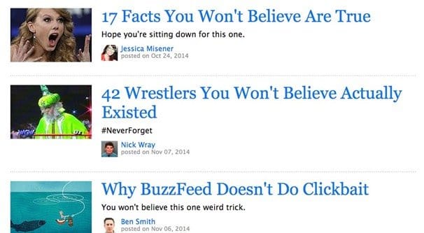 Clickbait Examples