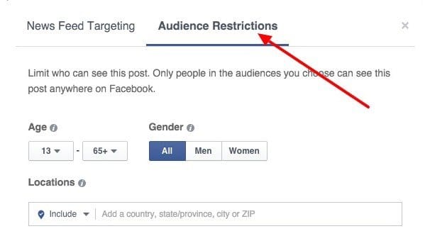 Organic Post Targeting Option