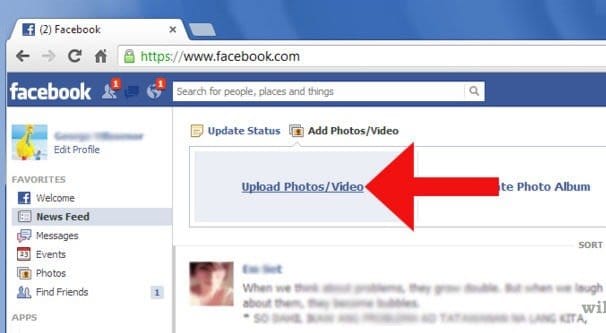 Upload Photo to Facebook