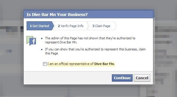 Claim a Business on Facebook