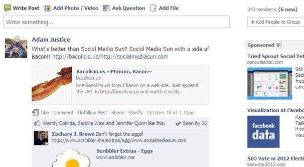 Posting to Facebook Groups