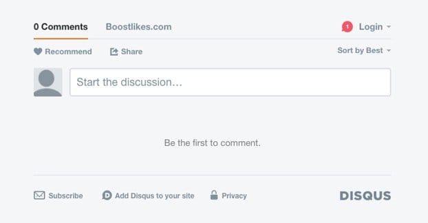 Disqus Comments Plugin