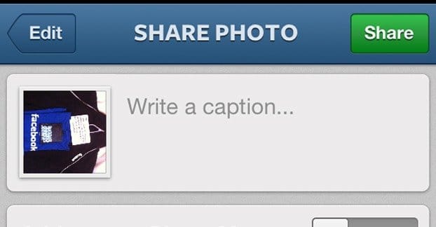 Sharing a Photo on Instagram