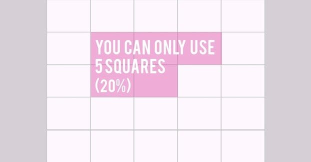 20 Percent Text Rule