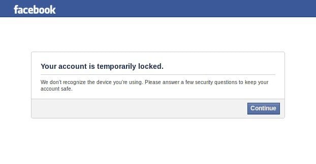 Account Temporarily Locked
