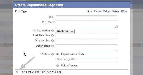 Creating an Unpublished Page
