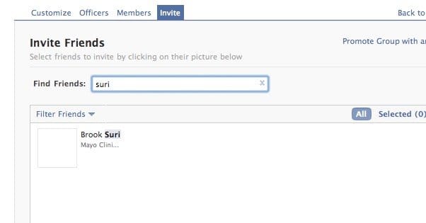 Invite Friends Facebook Group
