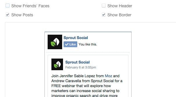 Embed Facebook Box