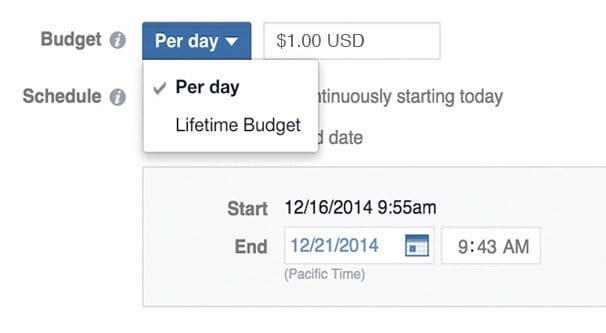 Facebook Ads Budget Settings