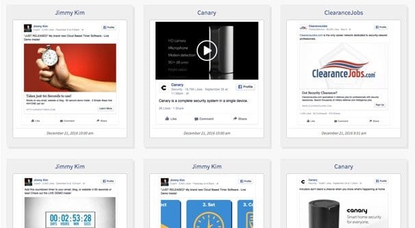 Facebook Ads Examples