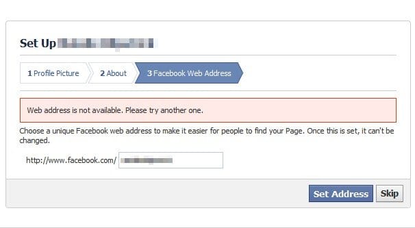 Web URL Taken Example