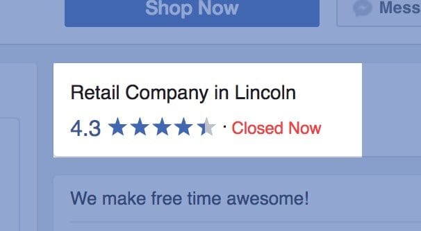 Enable Reviews Facebook