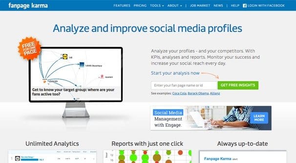 Facebook Karma Homepage