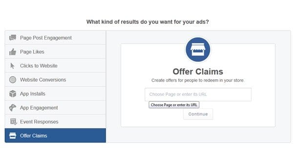 Creating an Offer on Facebook