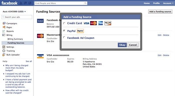 how to get facebook ad credit