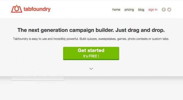 Tabfoundry Website Screenshot