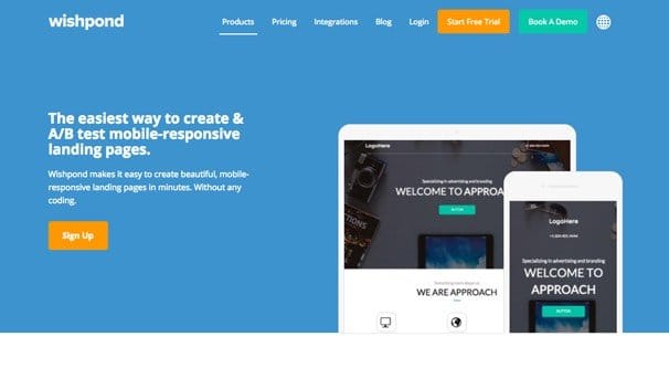 Wishpond Facebook Landing Pages