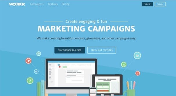 WooBox Website Homepage