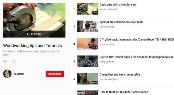 YouTube Playlist Example