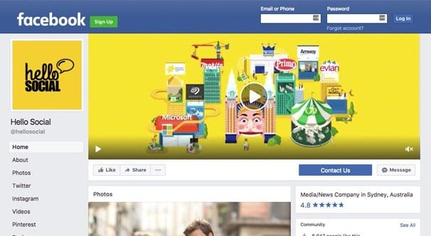 Hello Social Example