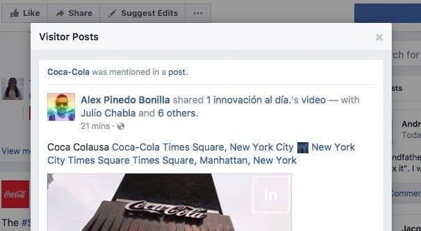 Visitor Posts Example