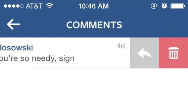 Deleting Your Instagram Comments