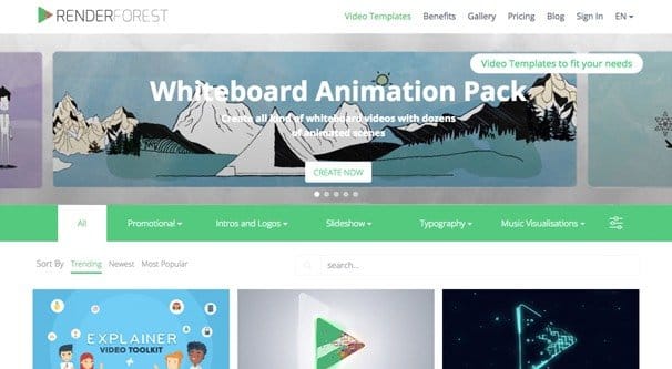 RenderForest Website