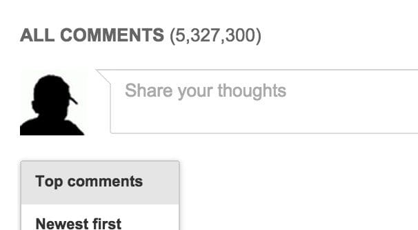 YouTube Comments Algorithm