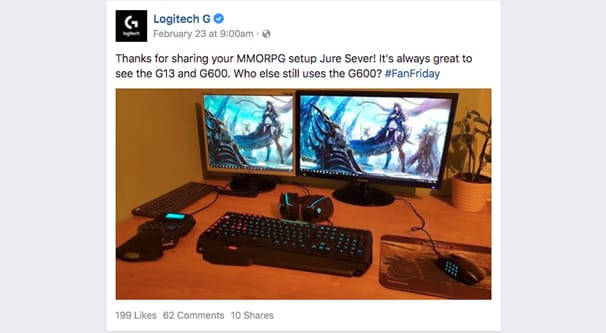 High Engagement Logitech Example